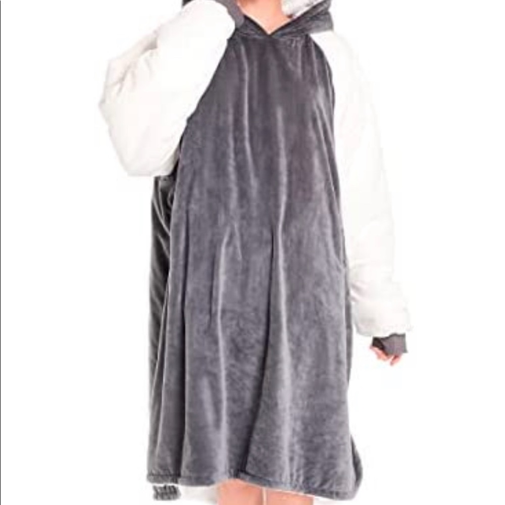 Wearable blanket- gray( XL)